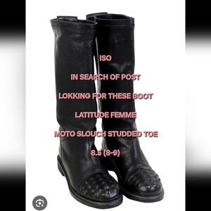 *ISO* 8-9 (8.5!) Latitude Femme Studded Boots